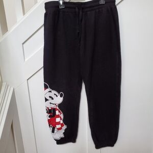 Disney joggers sweatpants large mickey Mouse on leg